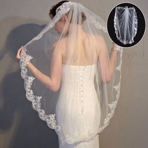 IVORY LACE LUXURY VEIL #A31363 NEW